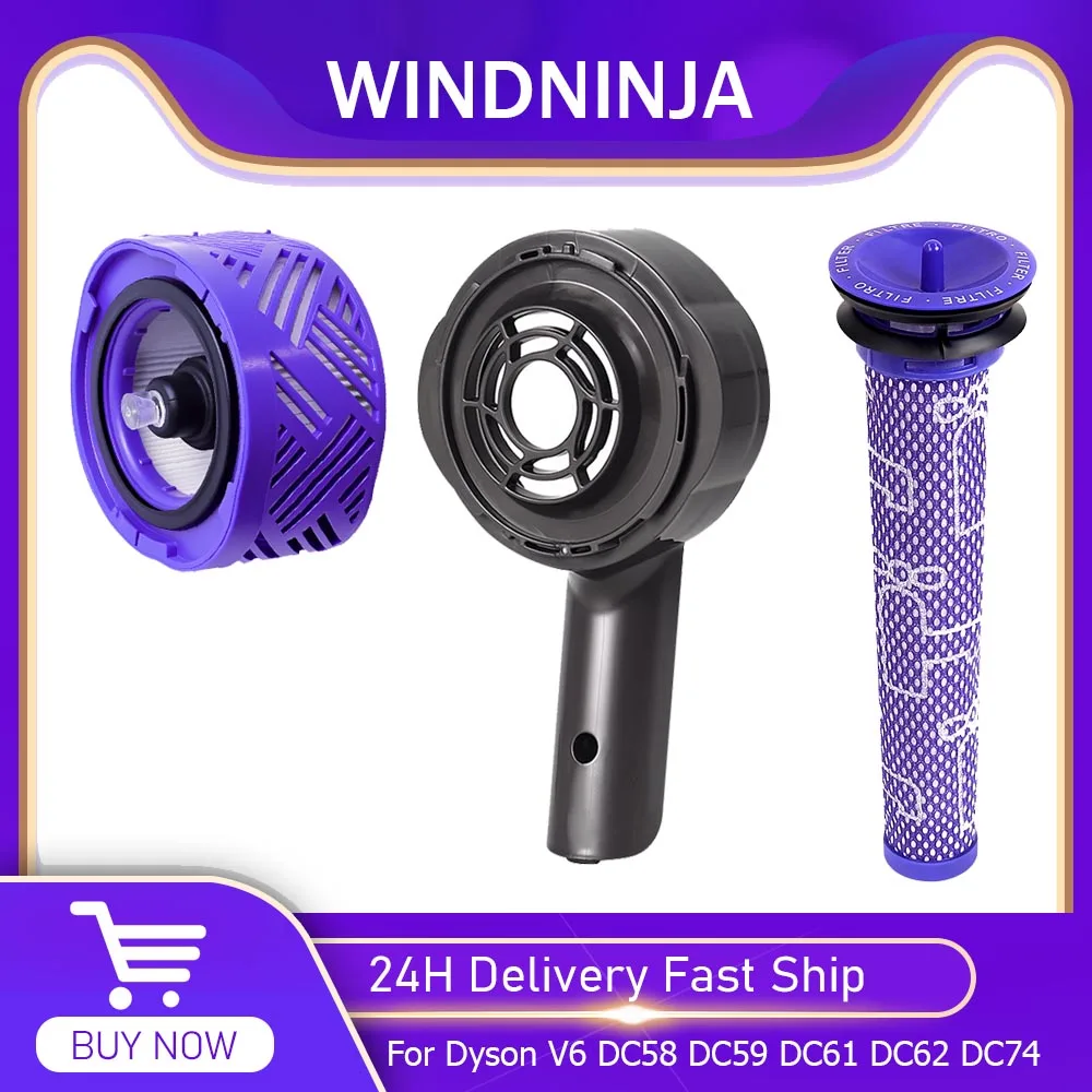 الغطاء الخلفي للمحرك/الغطاء الخلفي/طقم مرشح HEPA لدايسون V6 DC58 DC59 DC62 DC61 DC74 ملحقات المكنسة الكهربائية أجزاء غطاء المحرك