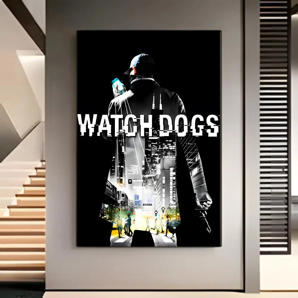 game openworld W-Watch Dogs Poster American Film Mural Home Childrens Room Wall Decor Print - view 3