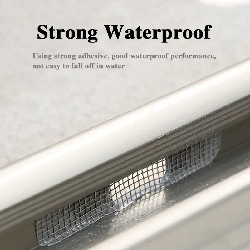 Window Screen Patch Exhaust Grille Window Door Drainage Hole Anti-mosquito Paste Mesh mosquito net mesh Invisible Repair Subsidy