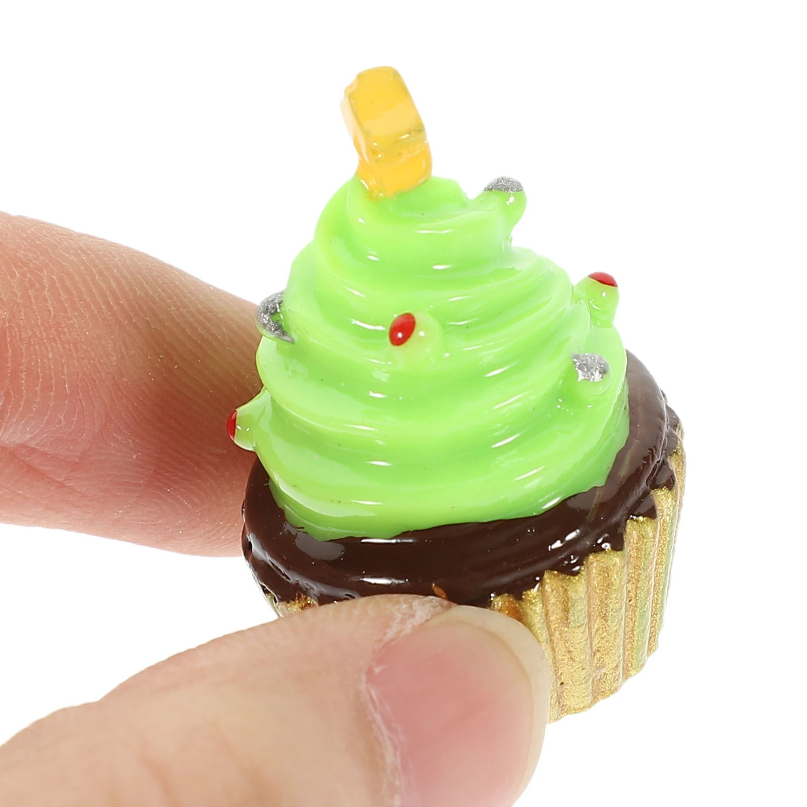 

10pcs Simulated Cupcake Decorations Lovely Cake Models For Home Office Party Christmas Decoration Reliable Artificial Dessert