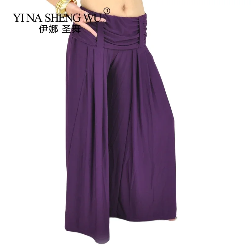 1 قطعة ممارسة الرقص الشرقي السراويل الجديدة كريستال القطن أزياء النساء أزياء الرقص الشرقي السراويل أداء الرقص القبلي 9 ألوان #1