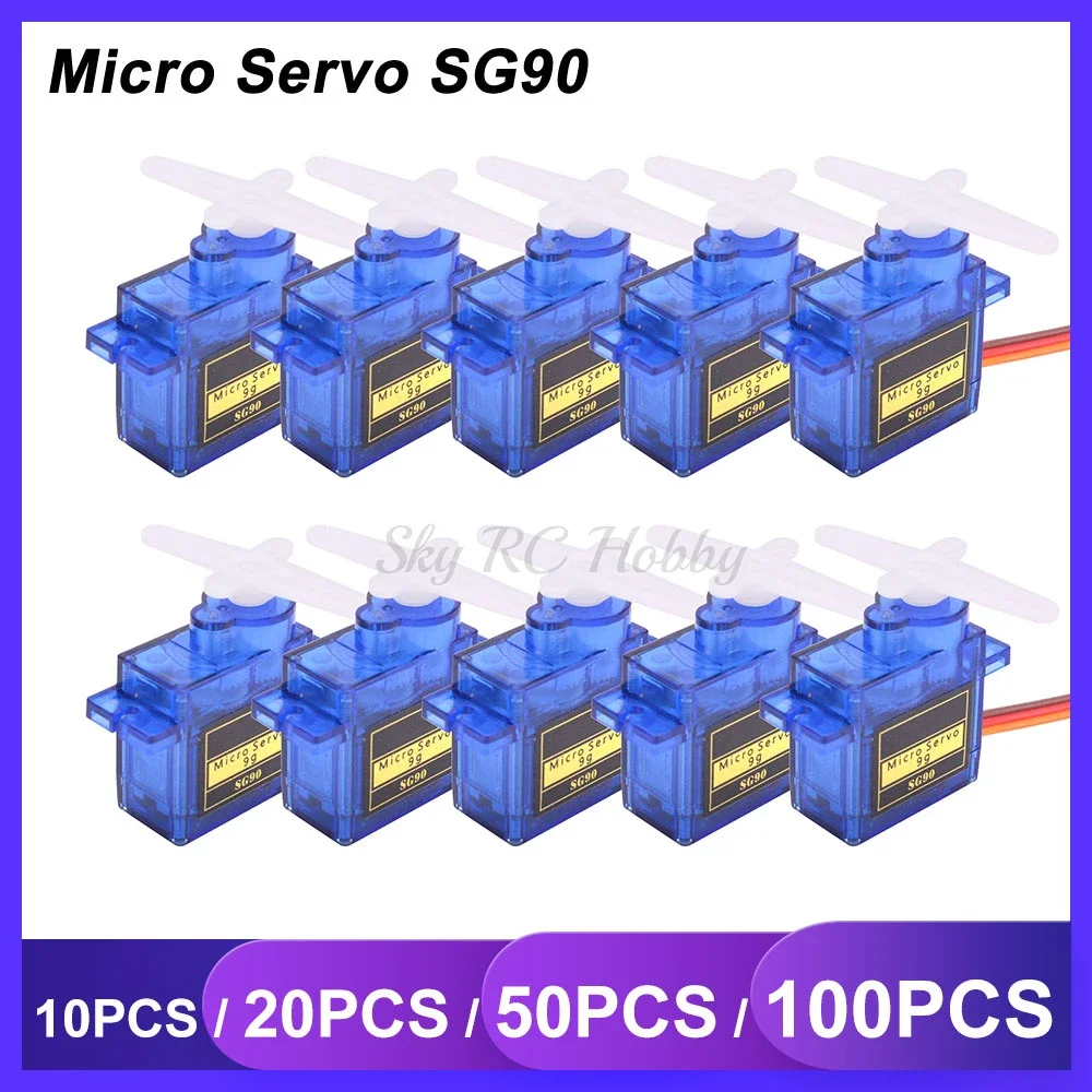 

Mini Micro Servo Servos 9G SG90 1.6KG Mini For RC Helicoper Airplane Car Vehicle Boat Models Spare Parts Toy motors