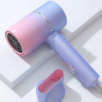 Negative ion hair dryer fast drying collagen hair care  with overheat protection suitable for home and travel