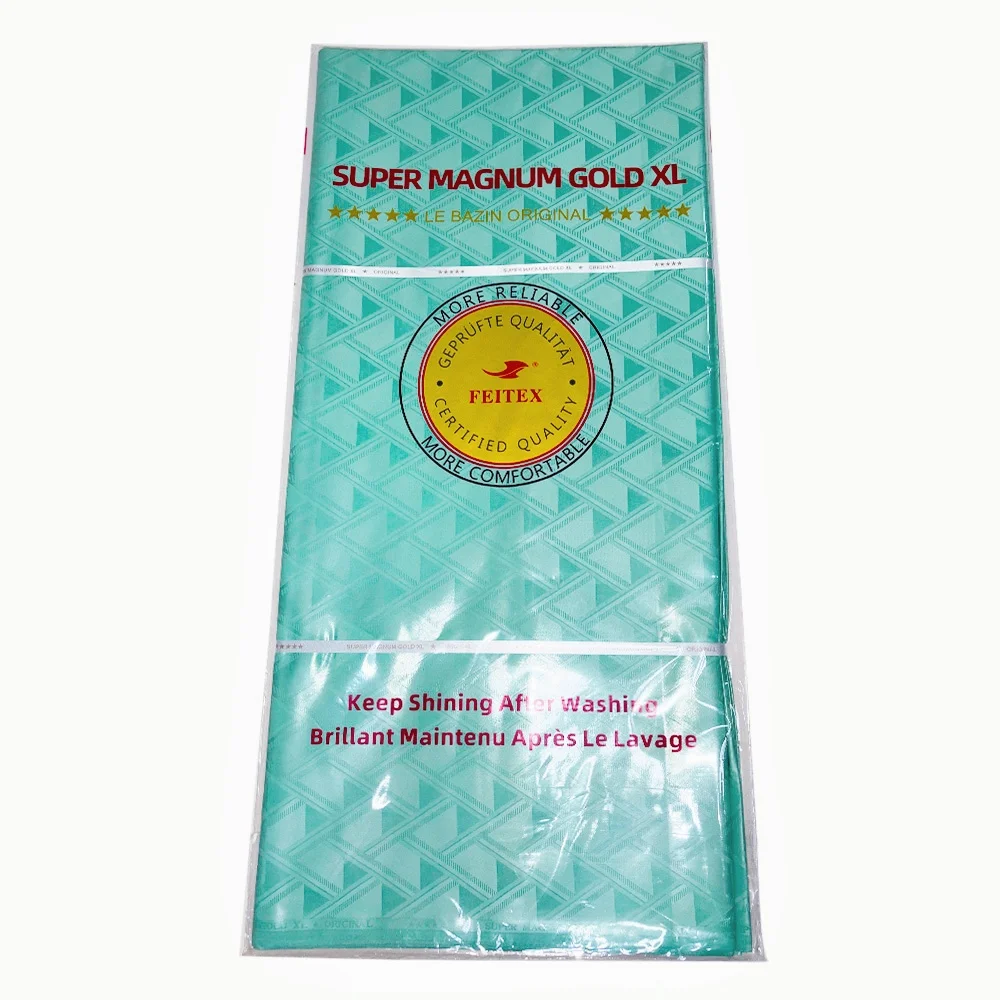 

Wholesale African Bazin Riche Cotton Shadda Fabric 10 Yards High Density Jacquard Damask Material For Garment Making Bulk Order