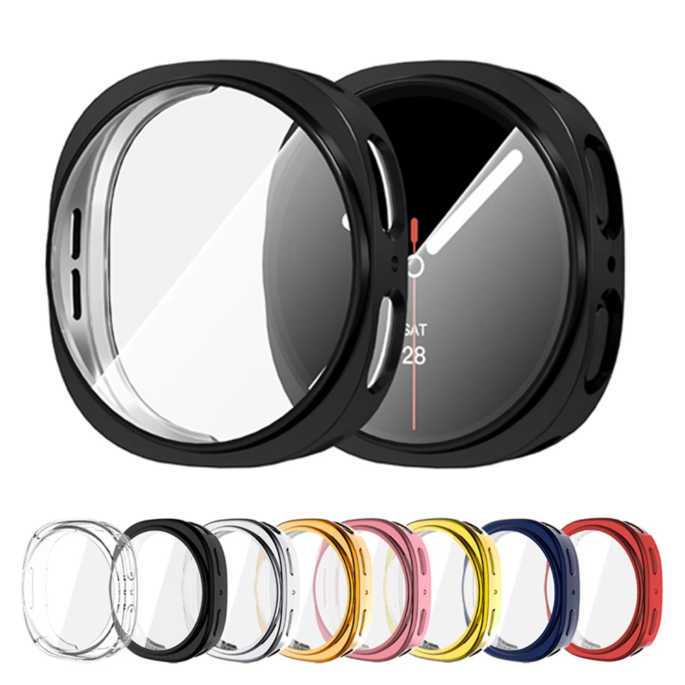 

Watch Case for Samsung Galaxy Watch 8 40mm 44mm 7 6 5 TPU Screen Protector All-Around Bumper Protective Cover for Galaxy Watch 8