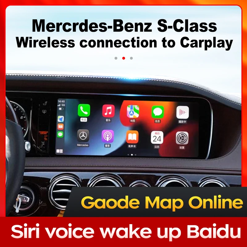 Wireless CarPlay Android Auto Module For Mercedes Benz Sprinter NTG4.5 Carplay Installation With Wireless Screen Mirroring