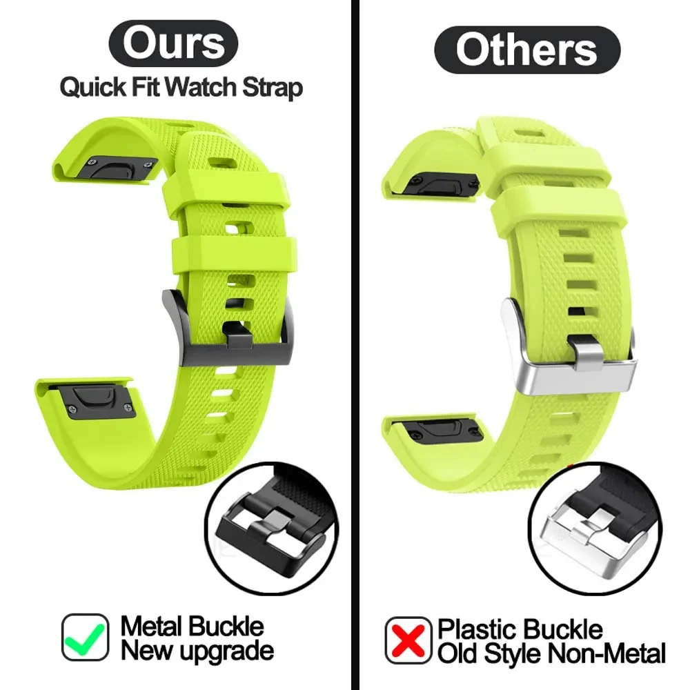 22MM Bands For Garmin Fenix 5 Watch Band Straps Fenix 5 5X 5S Plus 6X 6 6S Pro 7 Forerunner 935 945 Approach S62 S60 Quatix5