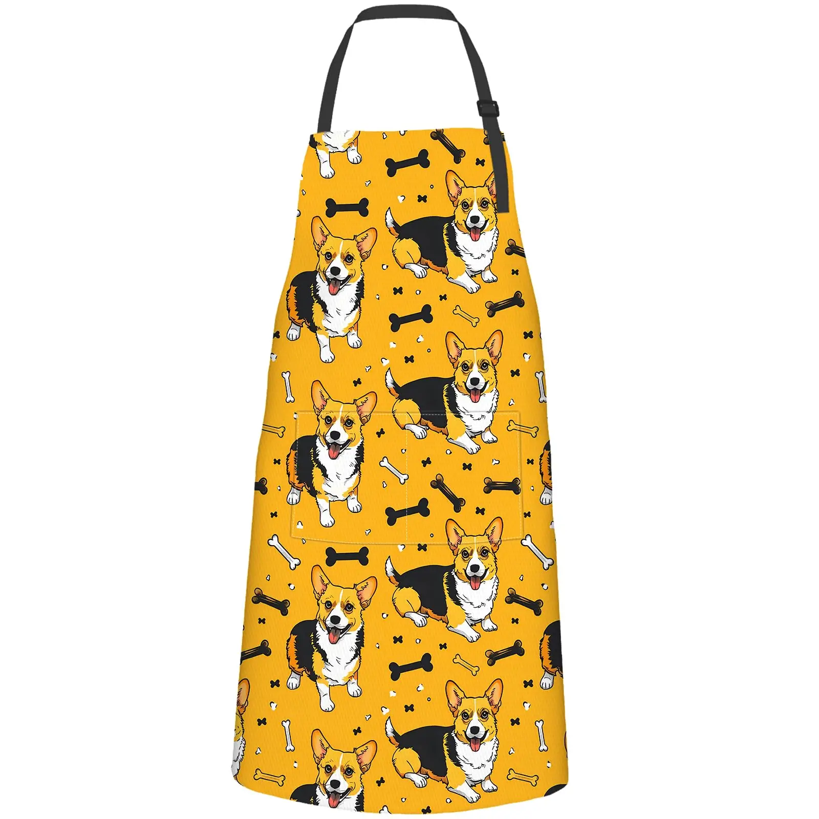 

Cookie Apron for Adult,Oxford Fabric Cooking Kitchen Adjustable Waterproof Heat Insulation Aprons with Pockets