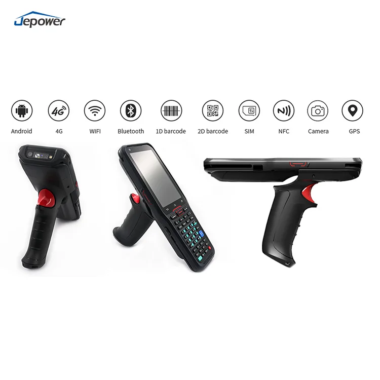 Android 13 Inventory Portable Android Rugged Industrial Handheld PDA 2D Barcode Scanner 4G NFC Data Terminal for Warehouses