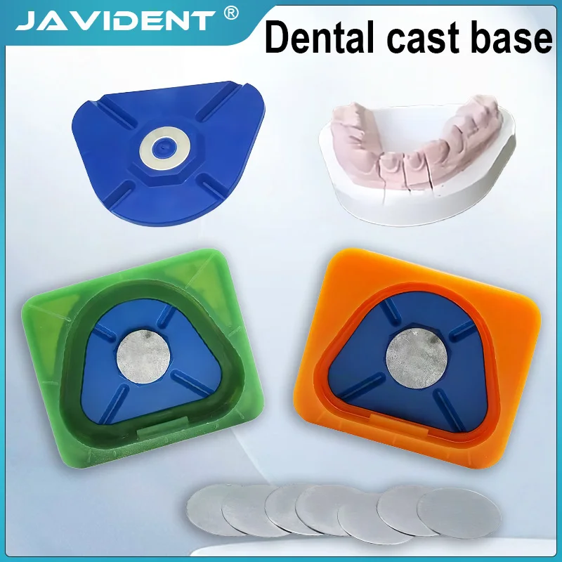 Dental Lab Magnetic Silicone Plaster Mould Former Plastic Plate Demolding Base, Base Plate with Iron Sheet, Plaster Model
