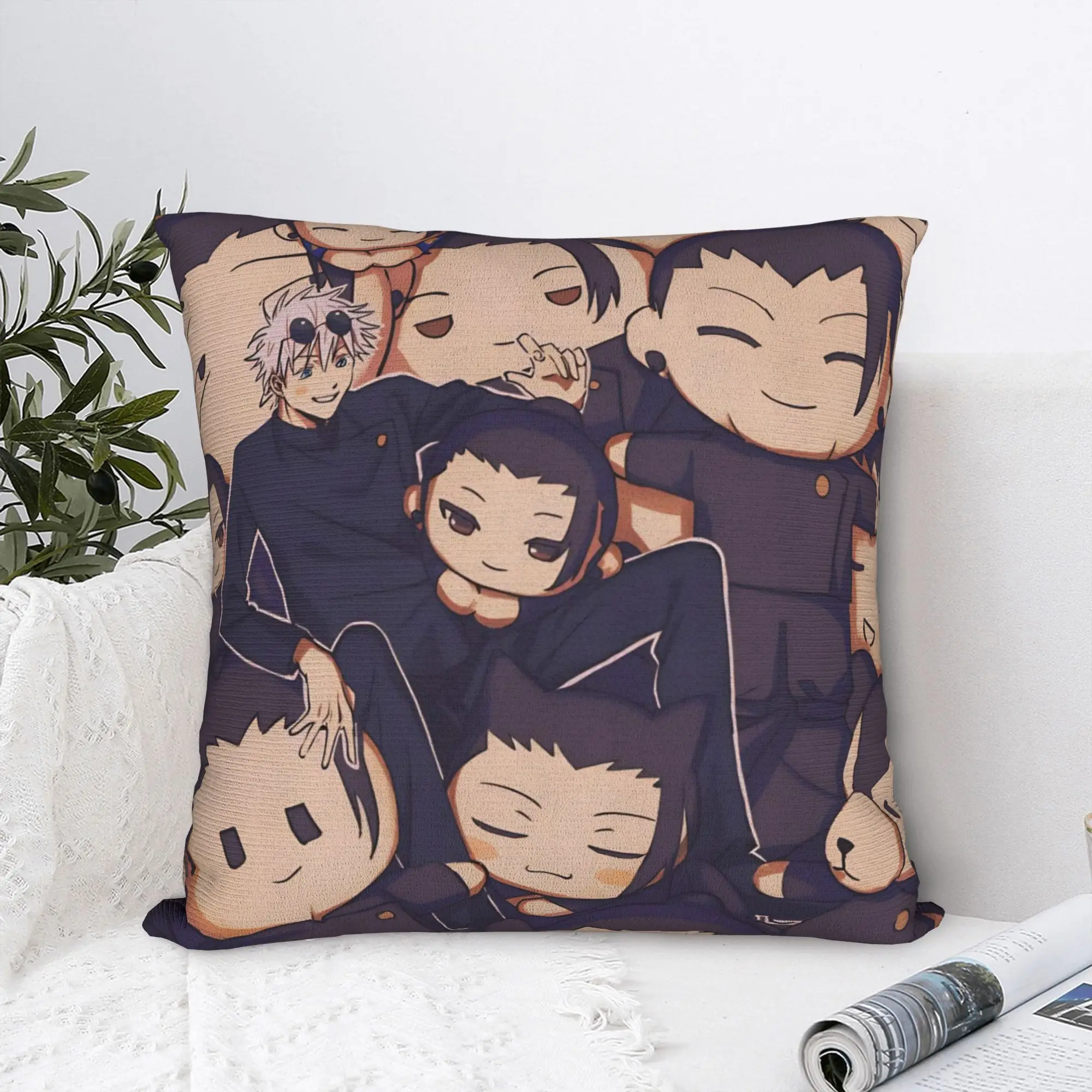

Jujutsu Kaisen аниме милая наволочка с принтом полиэстер чехол для подушки подарок наволочка домашняя Прямая доставка 40*40 см