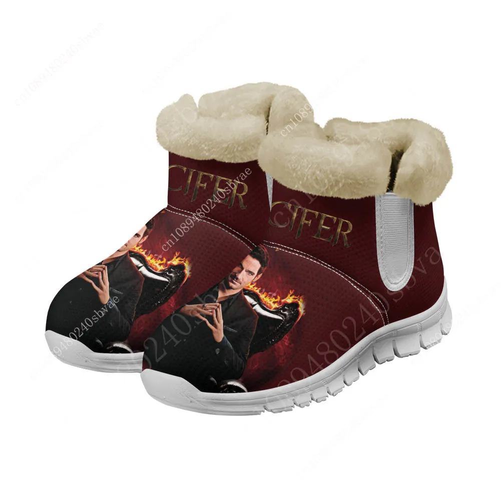 Lucifer Snow Boots Mens Womens Teenager Shoes Keep Warm High Quality Casual Lightweight Couple Sports Custom Made Sneakers