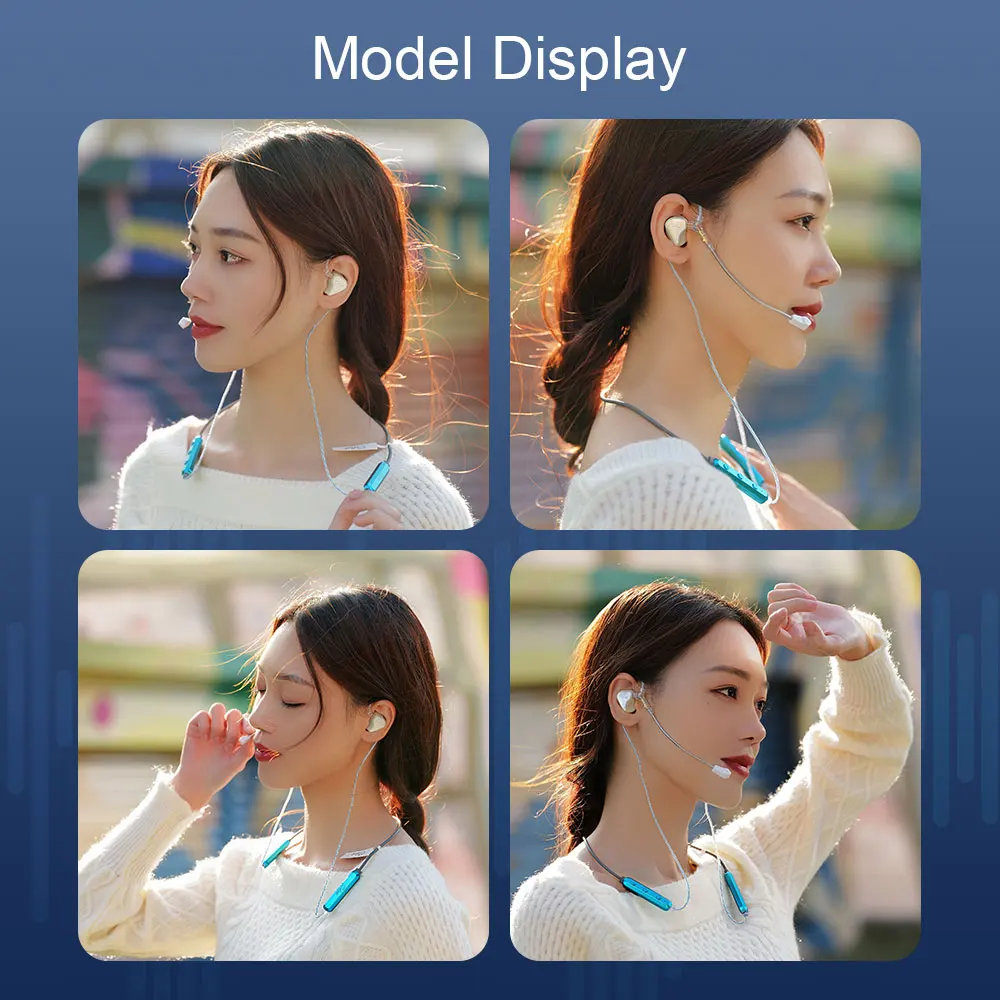 New Kinera Celest SkySoar Bluetooth V5.3 Neckband Earphone Cable With Detachable Mic Wired Earbuds For Gaming Headset Accessorie