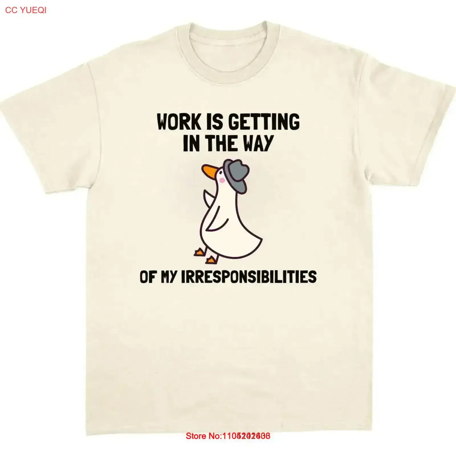 Work Is Getting In The Way T Shirt Funny Trending Meme Unhinged Sarcastic Cotton vintage Washed Casual Breathable Stretched