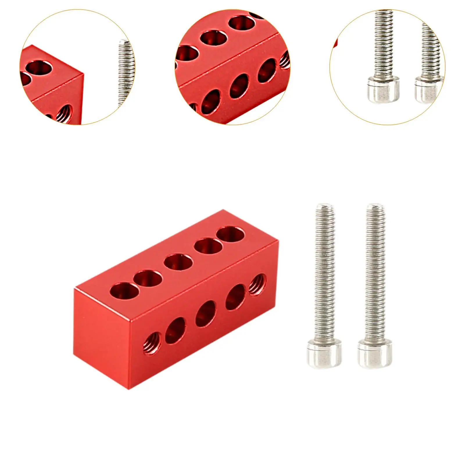 Telescope Guide Ring Riser Blocks Spacers Professional Sturdy Easily Install with 1/4" and M6 Screws Accessories Aluminum Alloy view 5