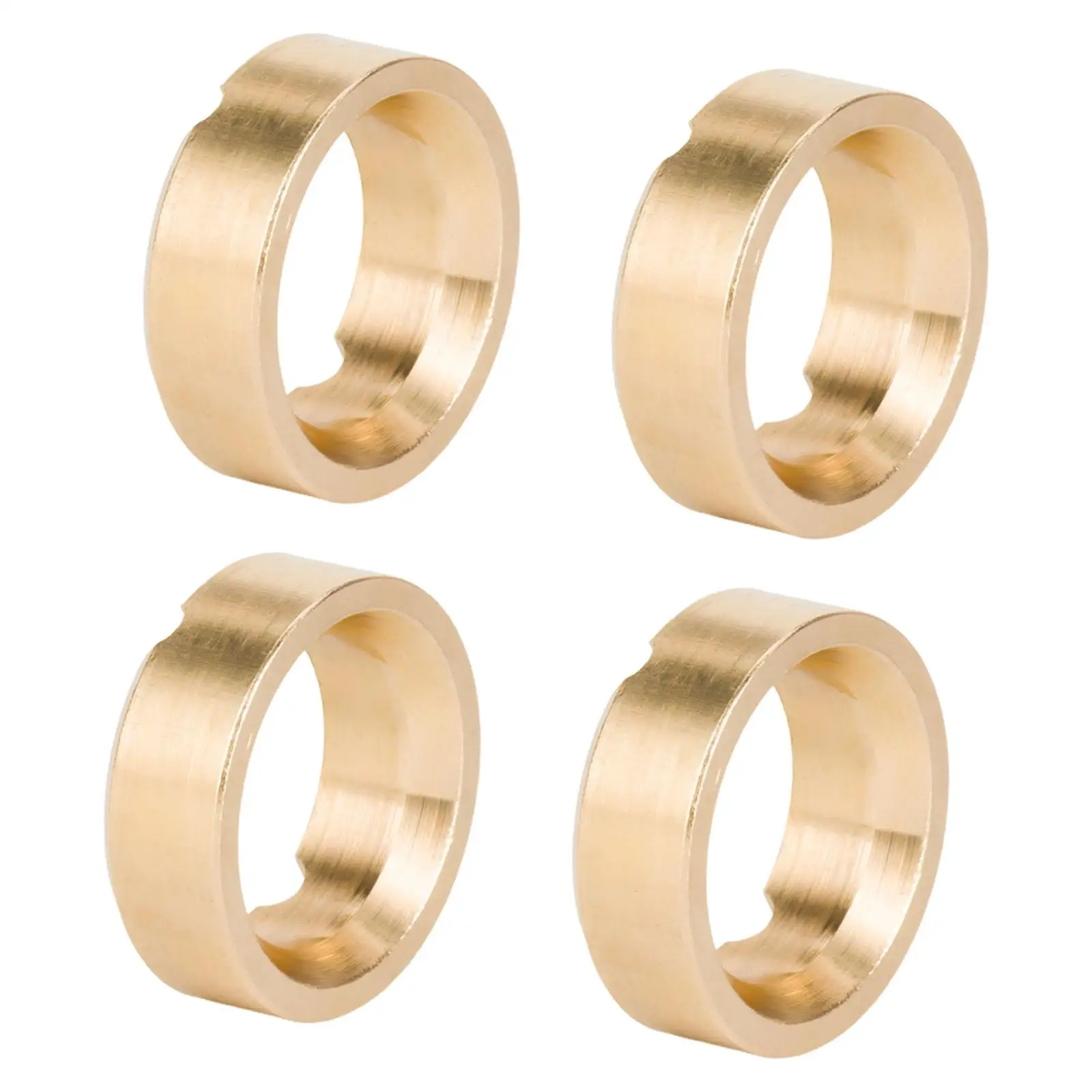 

4 Pieces 1/30 RC Car Brass Wheel Weights, Easy to Install, Premium Portable RC Car Parts Accessory Direct Replaces for SCX30