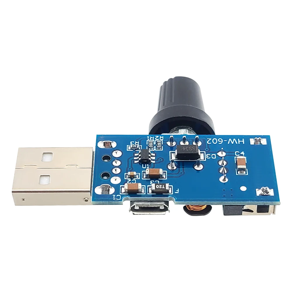 MINI régulateur de débit d'air USB 5W, contrôleur de vitesse de ventilateur, Module de commutation de vitesse de ventilateur multifonctionnel, entrée Micro DC 5V