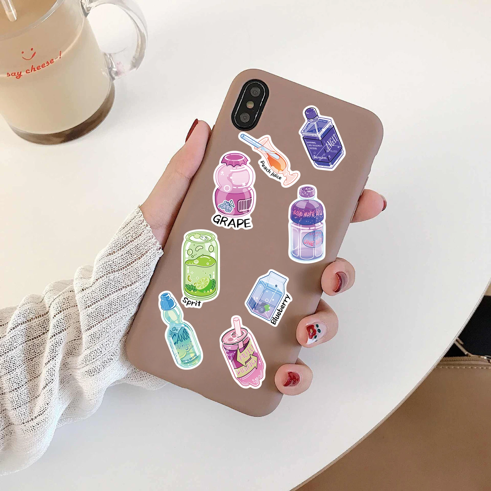 50 قطعة ملصقات نادي الوجبات الخفيفة الكرتون سكيت الأمتعة مقهى DIY بها بنفسك محمول الكلاسيكية سكرابوكينغ اللوازم المدرسية الكلاسيكية الكرتون مائي #5