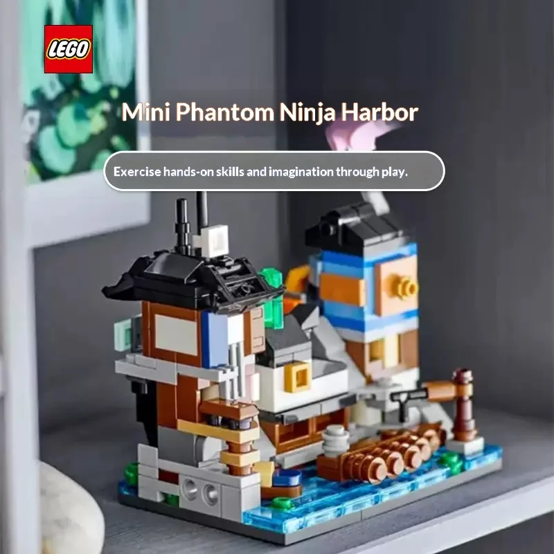 LEGO 40704 Micro NINJAGO Docks Building Set With Market And Arcade