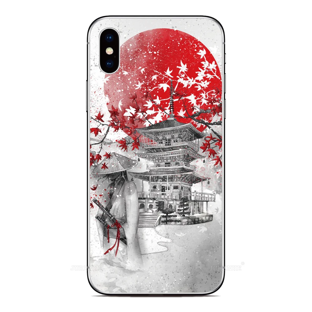 Japan Samurai Cover For For iPhone 14 13 12 11 Pro MAX Mini SE2 SE