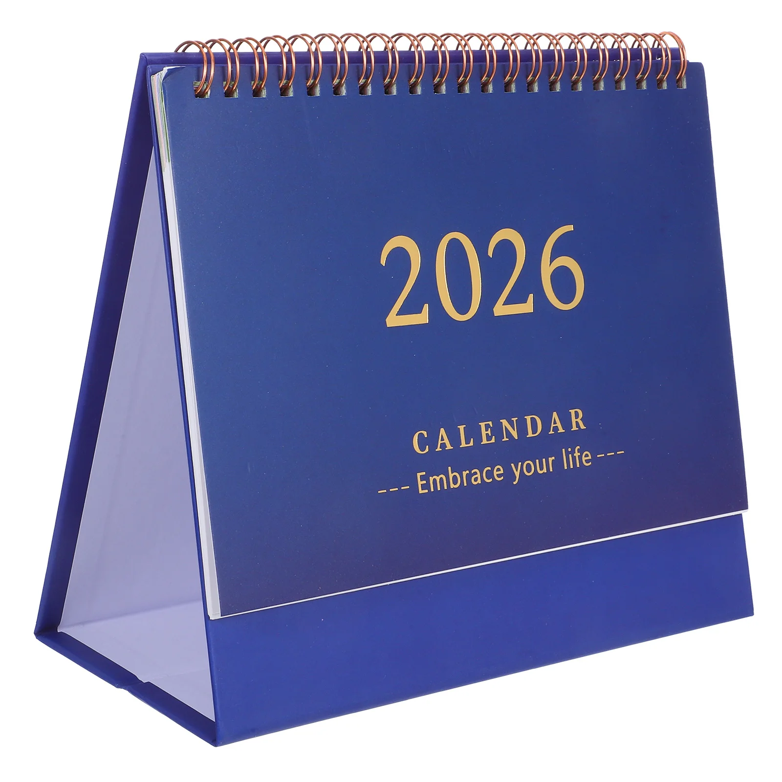 

2026 Desk Calendar 12 Months Agenda Planner Daily Table Flip Paper Coil Binding