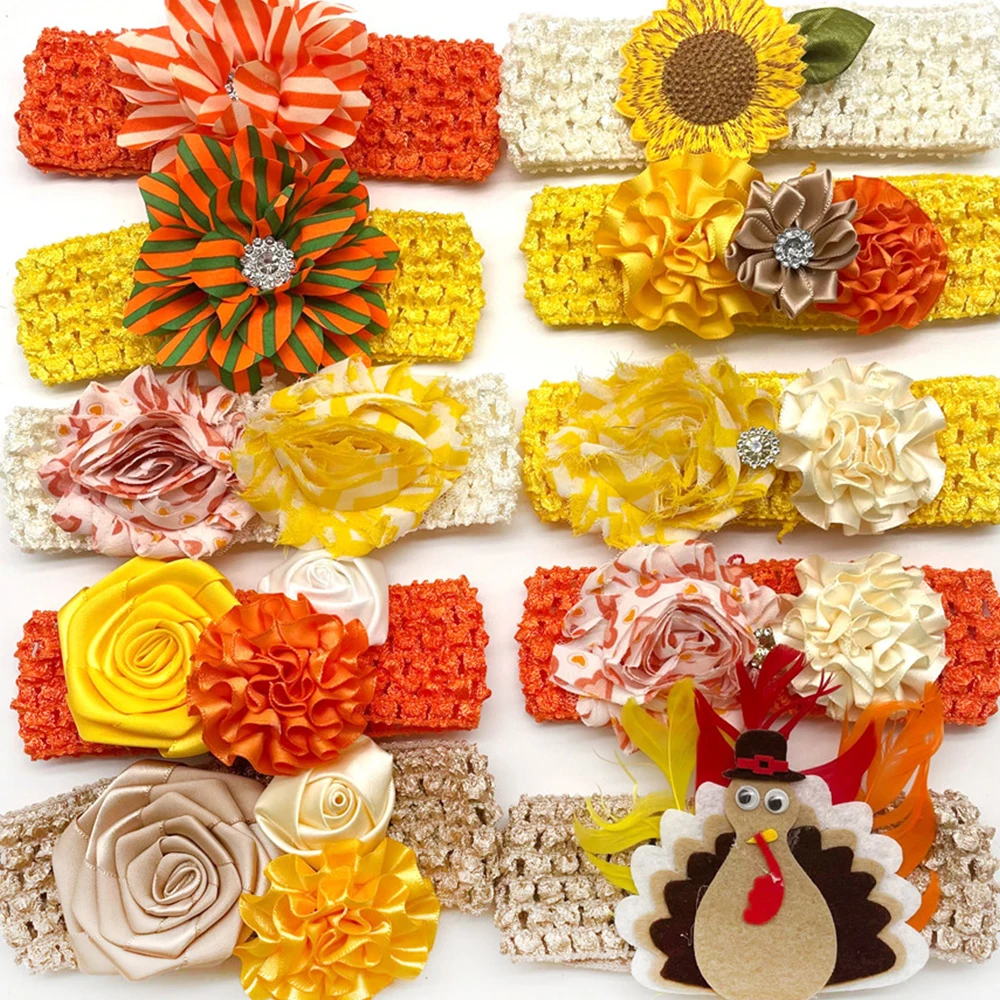 

New Thanksgiving Day Pet Dog Bow Ties Puppy Cat Collar with Elastic Band Fall Turkey Style Dog Bow Tie Pet Grooming Accessories