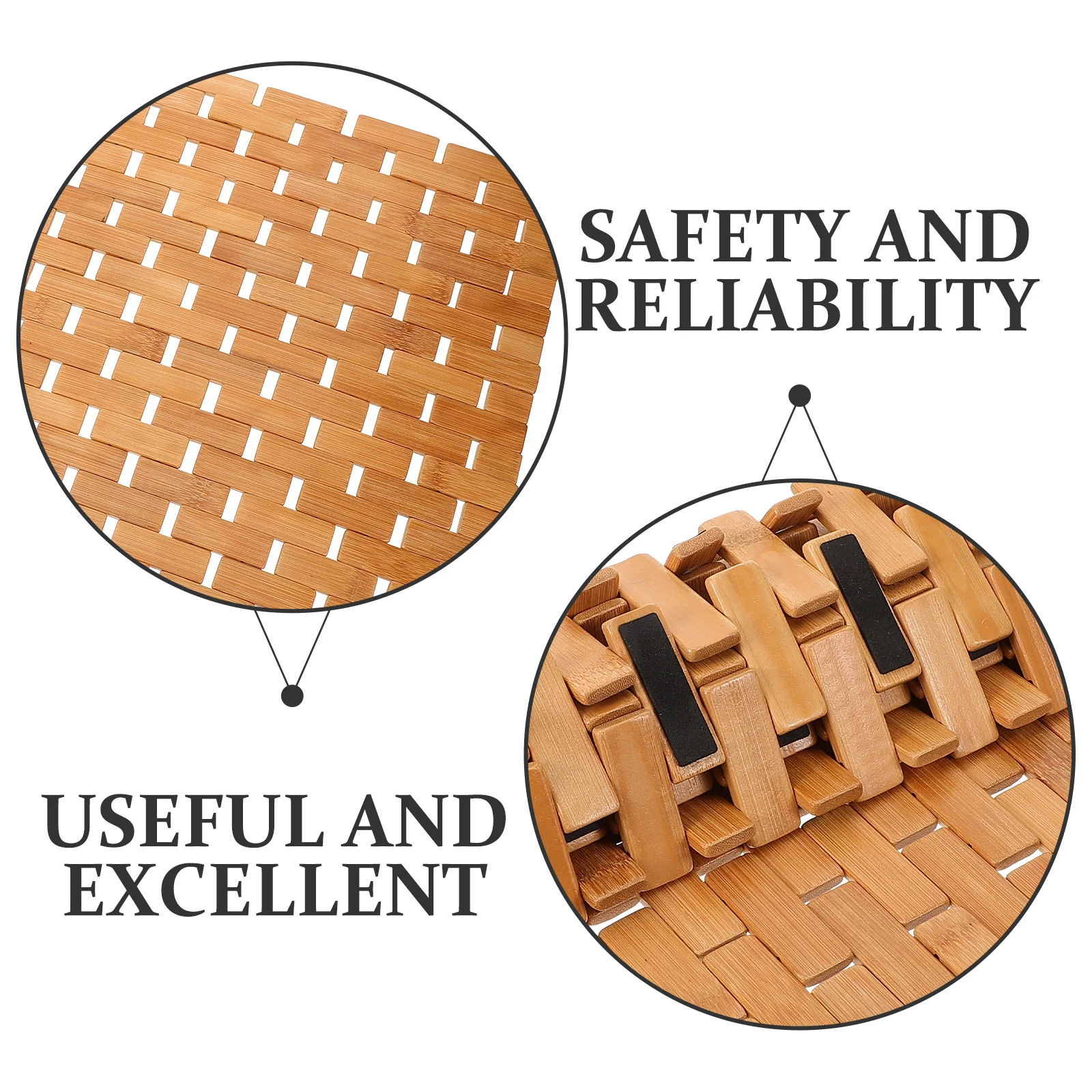 

Bamboo Floor Mat Non Slip For Bathroom Bathtub Shower Anti Slip Mat Rustic Design Home Hotel Dorm Decor Utility