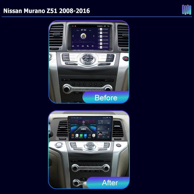AI VOICE roadivox Android car radio fo Nissan NV350 Caravan 2012 2024 stereo GPS Navigation video Multimedia Player tape