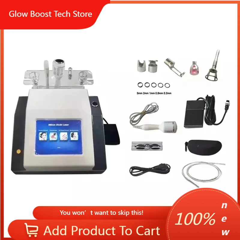 

GB980Nm Laser Diode Vascular Spider Varicose Vein Removal Machine Treatment Fungi Physiotherapy