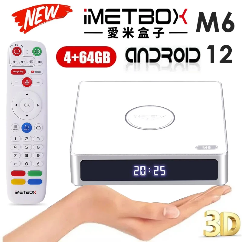 IMETBOX M6【Latest Model】4GB RAM +62GB ROM TV B0X Free Lifetime
