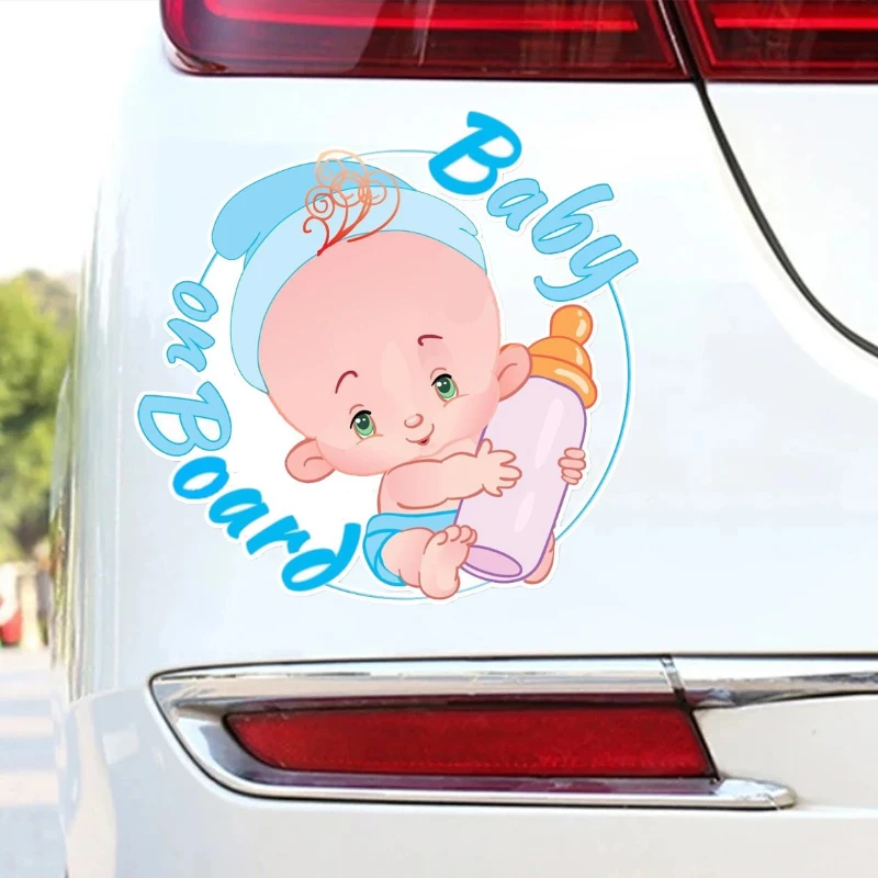 

Car warning sticker Blue Boy 'Baby on Board' Car Sticker Waterproof Decal for Vehicle Window Exterior Interior Decor