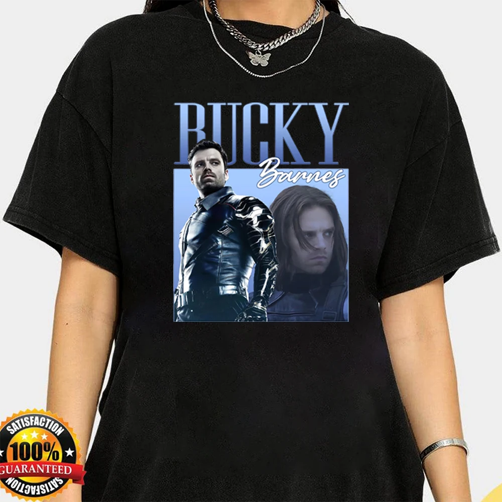 Vintage Barnes 1917 Unisex T-Shirt Bucky Barnes Shirt Sebastian Stan Homage Graphic Tee Unisex Hip Hop Streetwear Hipster Tops