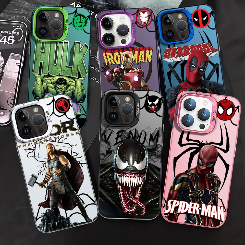 Marvel Super hero Case for Xiaomi Mi Poco X3 Pro F4 F3 GT X5 C50 C51 K60 Ultra 13T 11 Lite 12T Pro Back TPU Silicone Soft Cover 