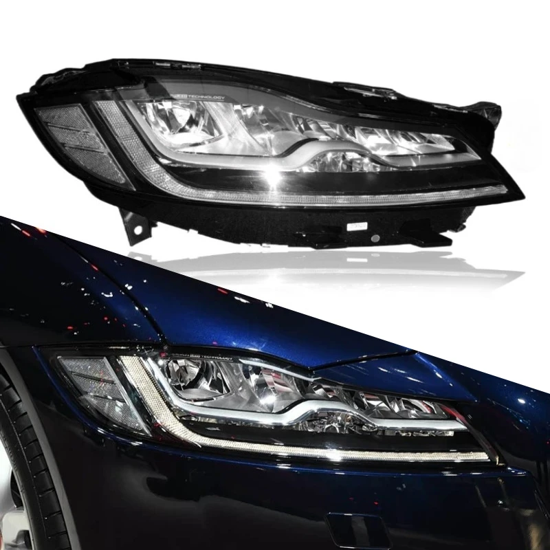 Fit For Jaguar XF Headlight 2016-2020 Jagua F-PACE Headlamp Full LED Headlight  Assembly XF Headlamp GX63-13W029 GX63-13W030