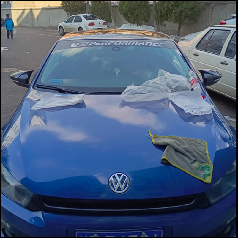 

For Volkswagen VW Scirocco 2009-2018 Door Side Wing Rearview mirror Cover Sticker Trim Car Styling Auto Accessories