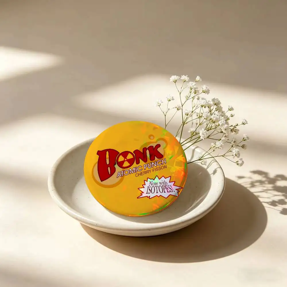 TF2 Bonk! Atomic Punch Logo  Anime Figure Pin for Boys Girls Character Brooches Creative Bag Badge Fashion Jewelry Accessories
