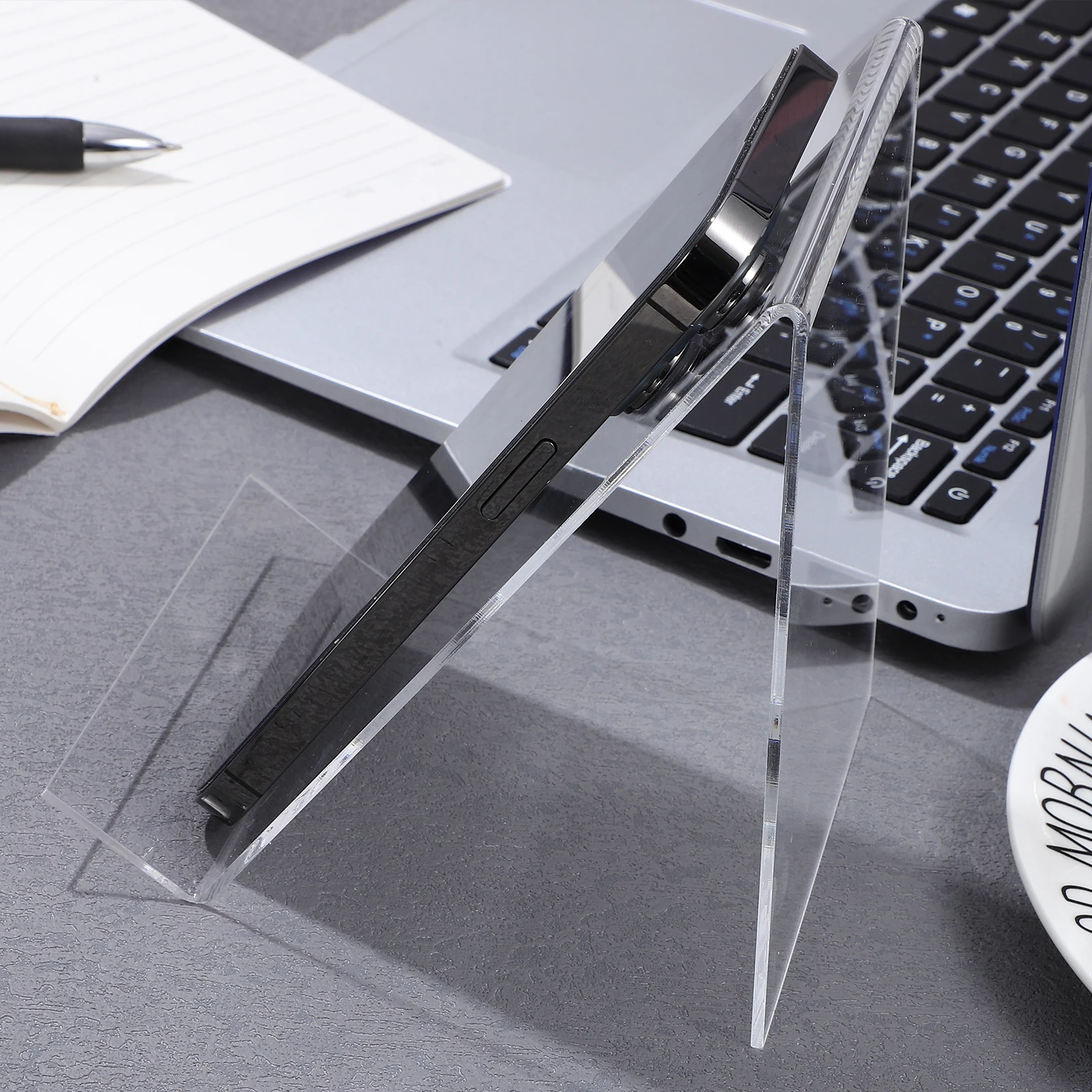 

8 pcs Transparent Acrylic Book Stands Display Racks For Desktop Home Office School Art Photo Frame Holder Organizer