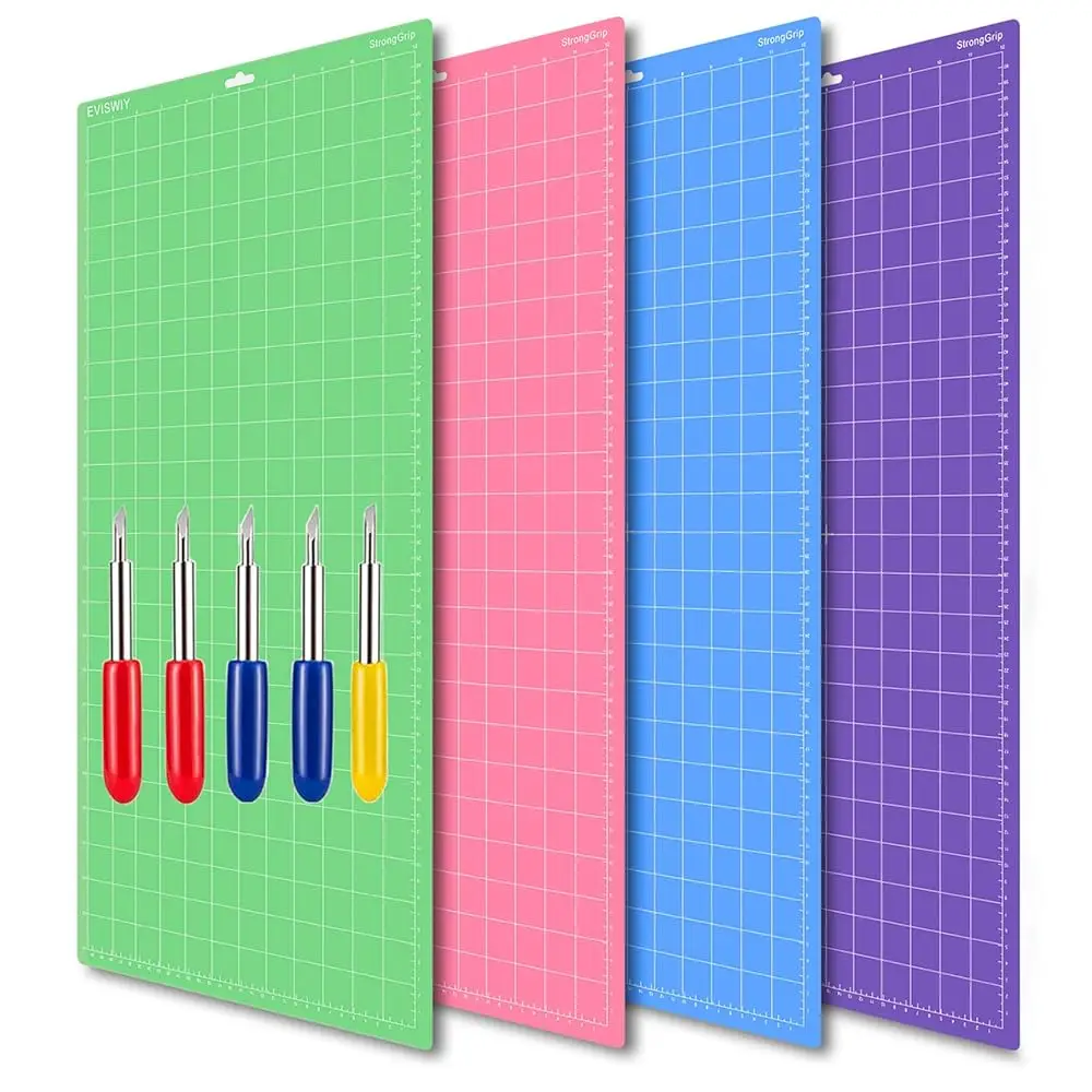 

4PCS 12x24 Mats Compitable with Maker 3/Maker Explore Air 2/Air/One with Blades StandardGrip/LightGrip/StrongGrip/FrabricGri