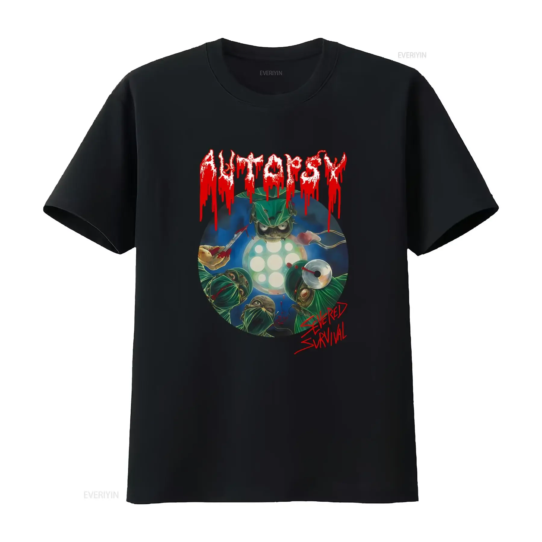Autopsy American Death Metal Band Inspired T Shirt for Fans S 5XL Severed Survival Design vintage Washed Slightly Comfortable