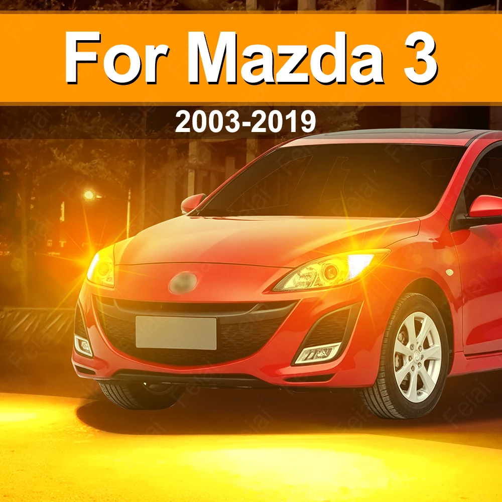 For Mazda 3 BK BL BM Turn Signal LED Light Car Indicator Bulb Amber 2003-2009 2010 2011 2012 2013 2014 2015 2016 2017 2018 2019