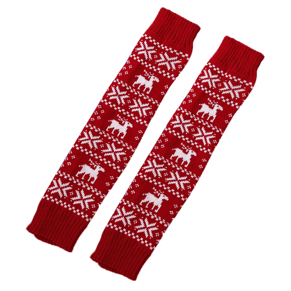 

Warm Socks Christmas Winter Leg Cuff Thigh Warmers for Ladies Red Baby Girl