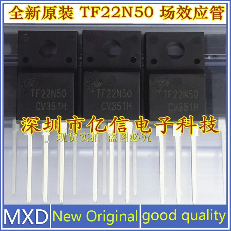 5Pcs/Lot New Original AOTF22N50 TF22N50 22A/500V FET Import In Stock Good Quality