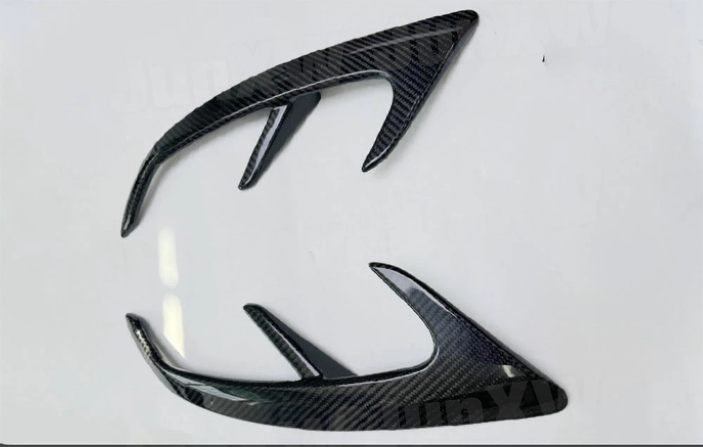 Carbon Fiber FRP Rear Bumper Fins Splitters Trims for Benz S Class W217 C217 S63 S65 AMG Coupe 2014-2019 Moulding Trim BodyKit