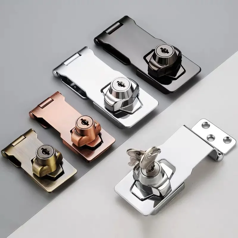 KK&FING With Lock Drawer Locks Cabinet Locks Two-in-one Belt lock Single Open Thickened Cabinet Lock