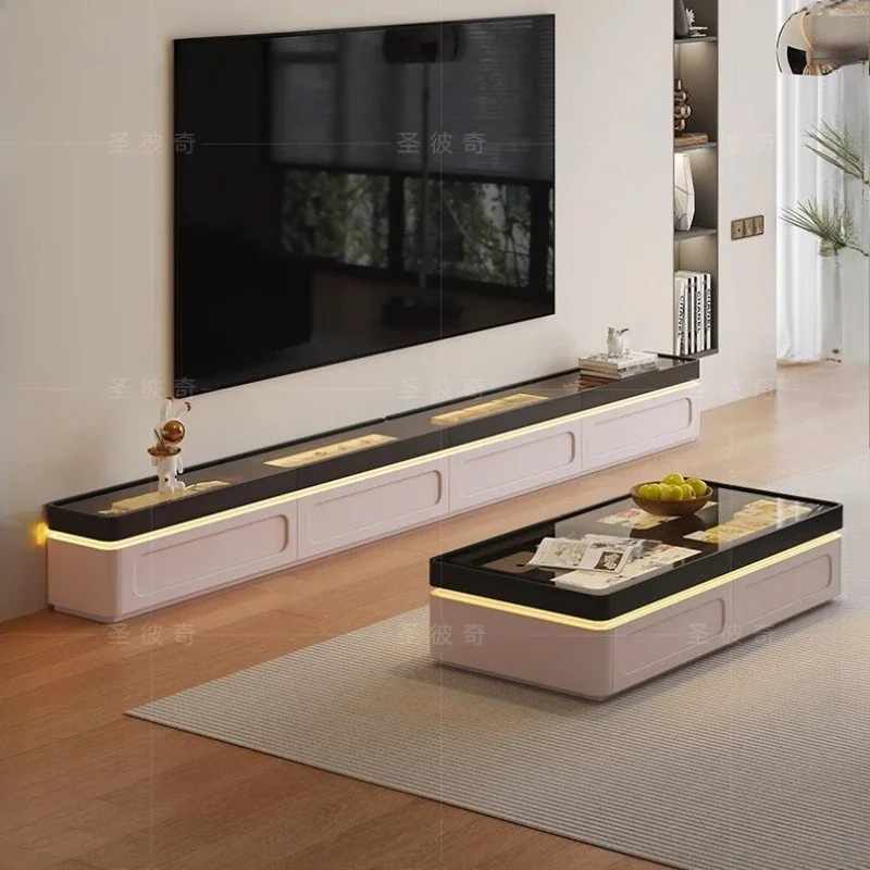 with lamp tv stands entertainment center Interior Tv die modern television living room salon farmhouse luxury home furniture