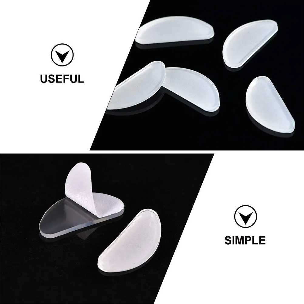 

20Pairs Glasses Nose Pads Non Slip Silicone Eye Wear Accessories Replacement for Eyeglasses Sunglasses Anti Slip Secure Fit