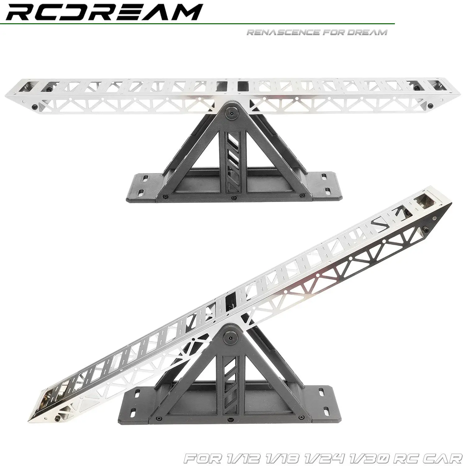 RCDream Simulation Seesaw for 1/18 1/24 1/30 RC Model Car Desktop Simulation Off-road Climbing Car Prop Accessories