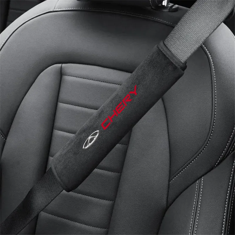 2PCS Car Seat Belt Cover Shoulder Protector Pad for Chery Tiggo 2 3 4 7 8 Pro QQ Iq Blossom Fulwin Arrizo  Auto Accessories