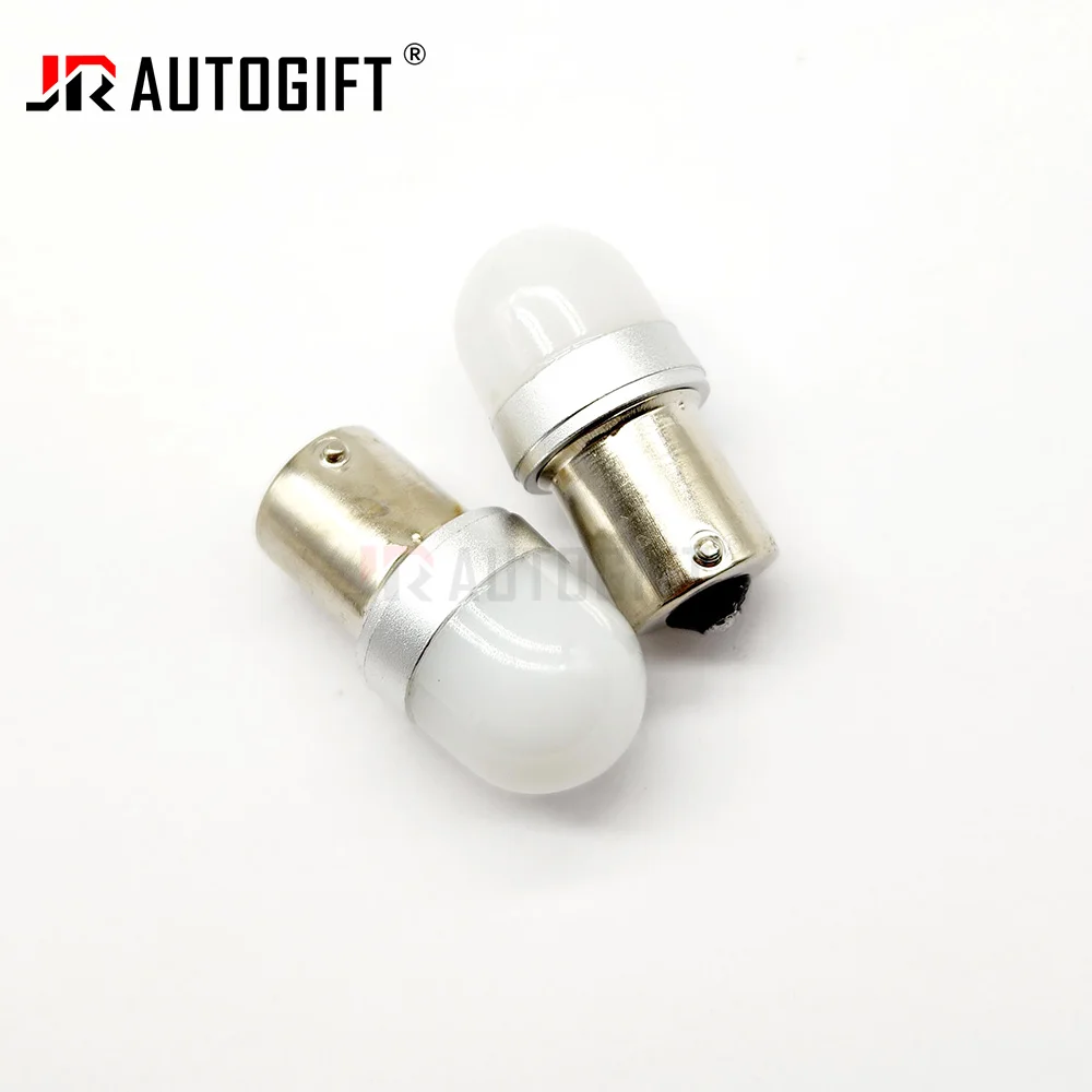 50PCS 12V-60V Canbus 1156 BA15 1157 BAY15D 6SMD 3030 LED T20 Turn signal Tail Brake light Parking Bulb White