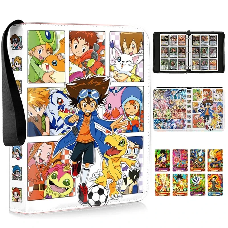 900 pièces numérique monstre DTCG carte Album 9Grid54Pages fermeture éclair cartes classeur livre dossier Digimon aventure jeux carte Collection livre